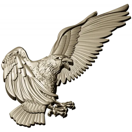 Soaring Eagle STL relief for CNC carving