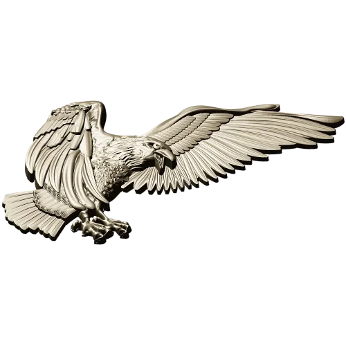 Soaring Eagle STL relief for CNC carving