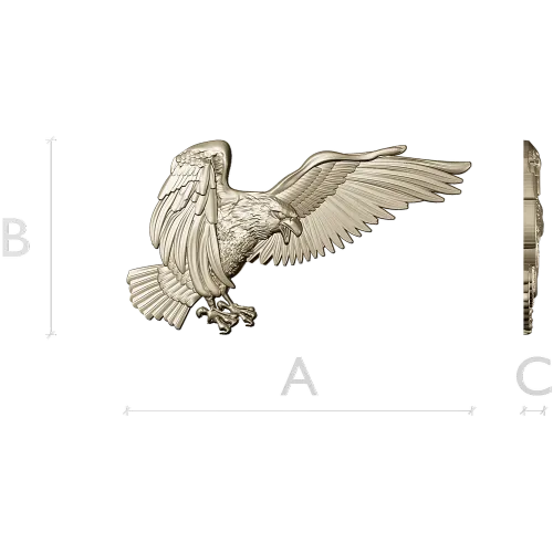 Soaring Eagle STL relief for CNC carving