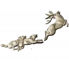 Охота на оленя - рельефная 3D модель STL для ЧПУ