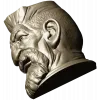 3D модель STL - Бородач-охотник (бюст)