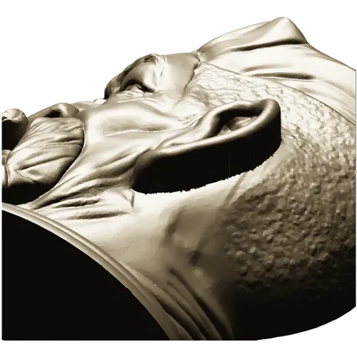 3D модель STL - Бородач-охотник (бюст)