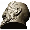 3D модель STL - Бородач-охотник (бюст)