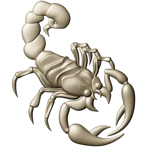 Scorpion 3D model STL for CNC router - Regal Scorpion