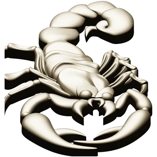 Scorpion 3D model STL for CNC router - Regal Scorpion