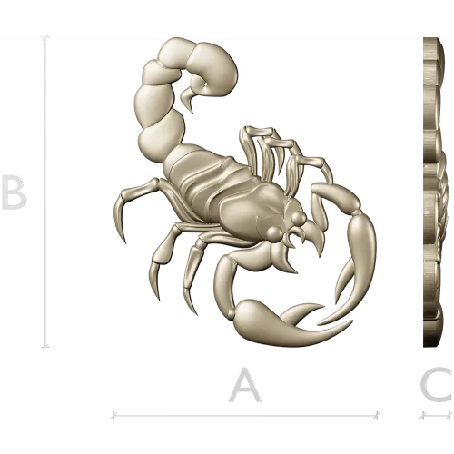 Scorpion 3D model STL for CNC router - Regal Scorpion