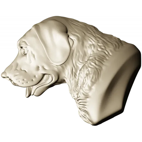 Labrador Retriever Head Relief - STL 3D Model for CNC