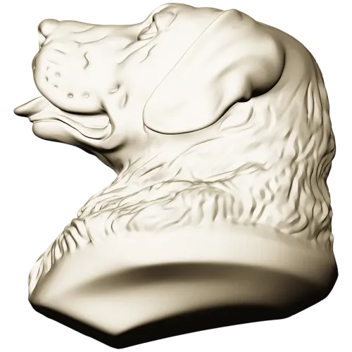Labrador Retriever Head Relief - STL 3D Model for CNC