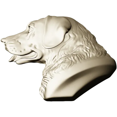 Labrador Retriever Head Relief - STL 3D Model for CNC
