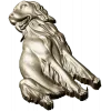 Sitting Dog Relief STL for CNC Wood Carving