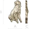 Sitting Dog Relief STL for CNC Wood Carving
