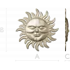 3D модель STL - Солнечный медальон для ЧПУ