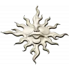 Sunface with Sunglasses - high-relief 3D STL model for CNC carving