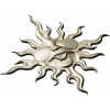 Sunface with Sunglasses - high-relief 3D STL model for CNC carving
