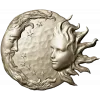 Solunar Embrace - Sun and Moon CNC STL Relief