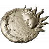 Solunar Embrace - Sun and Moon CNC STL Relief