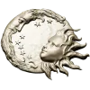 Solunar Embrace - Sun and Moon CNC STL Relief
