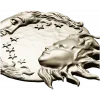 Solunar Embrace - Sun and Moon CNC STL Relief