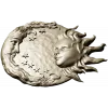 Solunar Embrace - Sun and Moon CNC STL Relief
