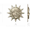 Radiant Sunling - Sun Face High-Relief STL