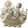 Sunny Accordion Elders - STL 3D model for CNC relief carving