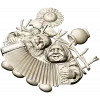 Sunny Accordion Elders - STL 3D model for CNC relief carving