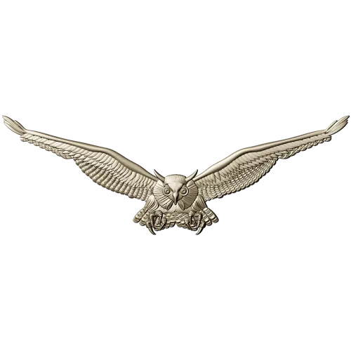 Owl in Flight - STL 3D model for CNC relief carving