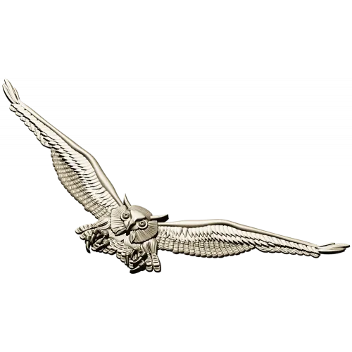 Owl in Flight - STL 3D model for CNC relief carving