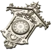 Ornate Wall Clock STL Model for CNC Milling