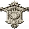 Ornate Wall Clock STL Model for CNC Milling