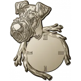 Playful Canine Clock
