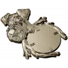Detailed Dog-Themed Wall Clock STL 3D Model for CNC Milling