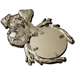 Playful Canine Clock