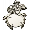Detailed Dog-Themed Wall Clock STL 3D Model for CNC Milling