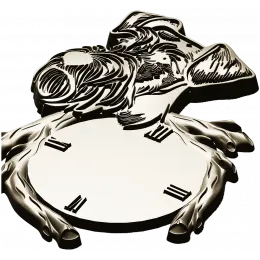 Playful Canine Clock