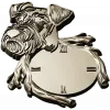 Detailed Dog-Themed Wall Clock STL 3D Model for CNC Milling
