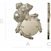 Detailed Dog-Themed Wall Clock STL 3D Model for CNC Milling