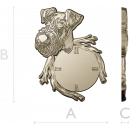 Playful Canine Clock