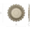 Ornate Classic Clock Face STL Model for CNC Milling