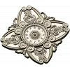 Ornate Clock Face Rosette 3D Model STL for CNC Milling