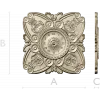 Ornate Clock Face Rosette 3D Model STL for CNC Milling