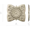 Decorative Floral Clock Face 3D Model for CNC Milling in STL Format