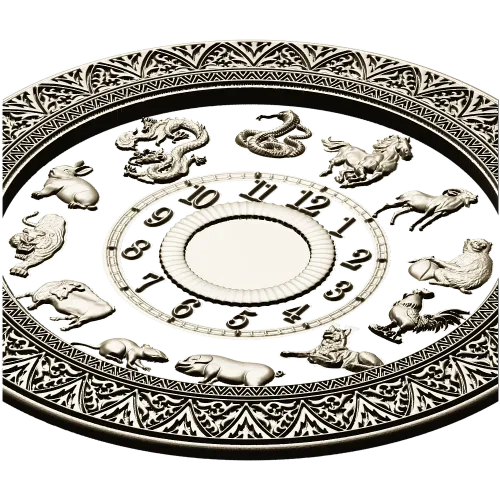 Chinese Zodiac Clock Face STL Model for CNC