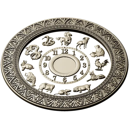 Chinese Zodiac Clock Face STL Model for CNC
