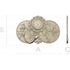 Русалочка на антикварных картах - 3D модель STL для ЧПУ