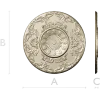 Regal Sunburst Medallion 3D STL Model for CNC Milling