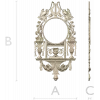 Неоклассическая 3D модель часов в формате STL для ЧПУ - картуш с лирой