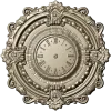 Ornate Baroque Wall Clock 3D Model for CNC Milling