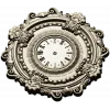 Ornate Baroque Wall Clock 3D Model for CNC Milling