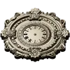 Ornate Baroque Wall Clock 3D Model for CNC Milling